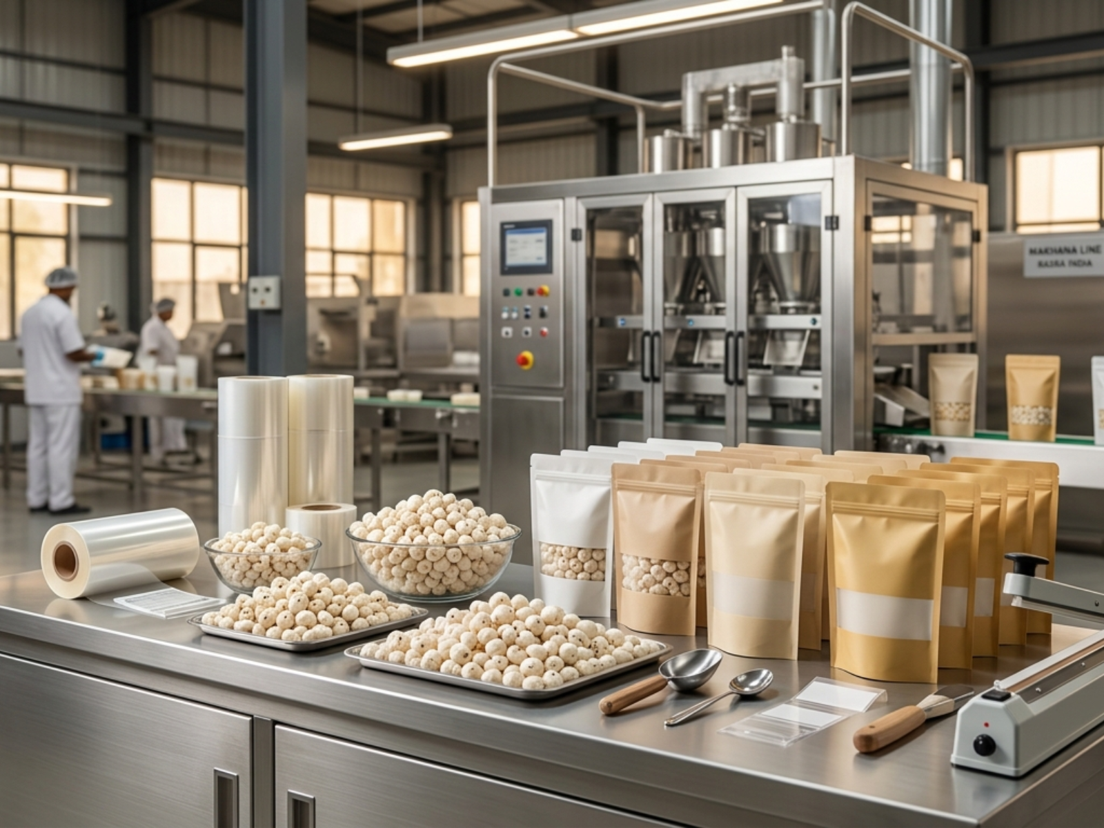 Makhana Glow private label brand packaging